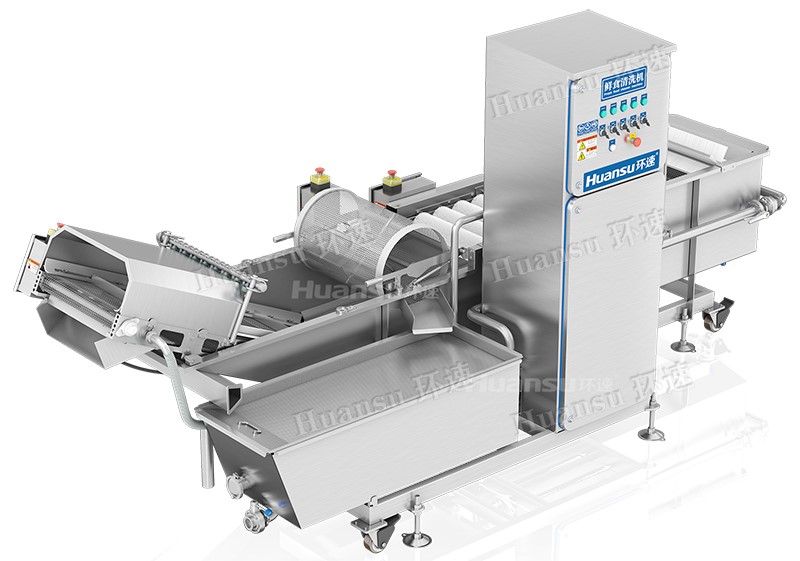 通過環(huán)速蔬菜清洗機(jī)清洗后的凈菜，可直接入口